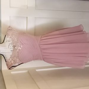 Azazie Betty Dusty Pink Bridesmaid Dress